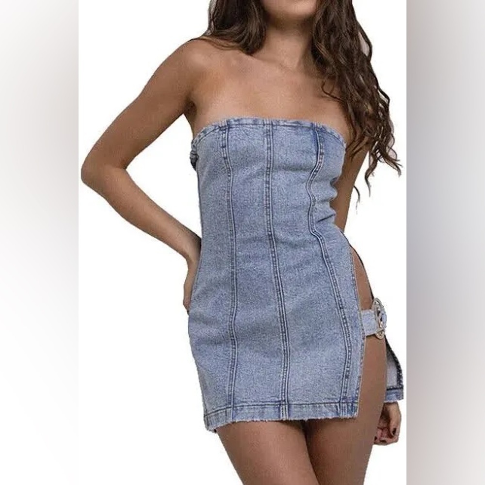 Revice Liv Denim Mini Dress